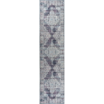 Regis Bohemian Medallion Washable Area Rug
